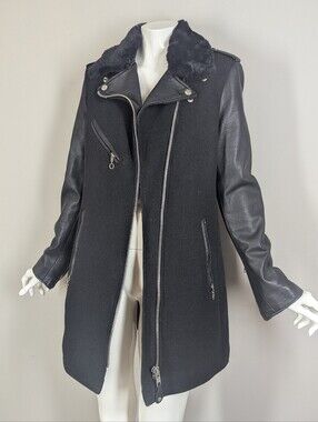 Women's Vintage Rebel Jacket Schott Perfecto Wool Leather Medium 80s